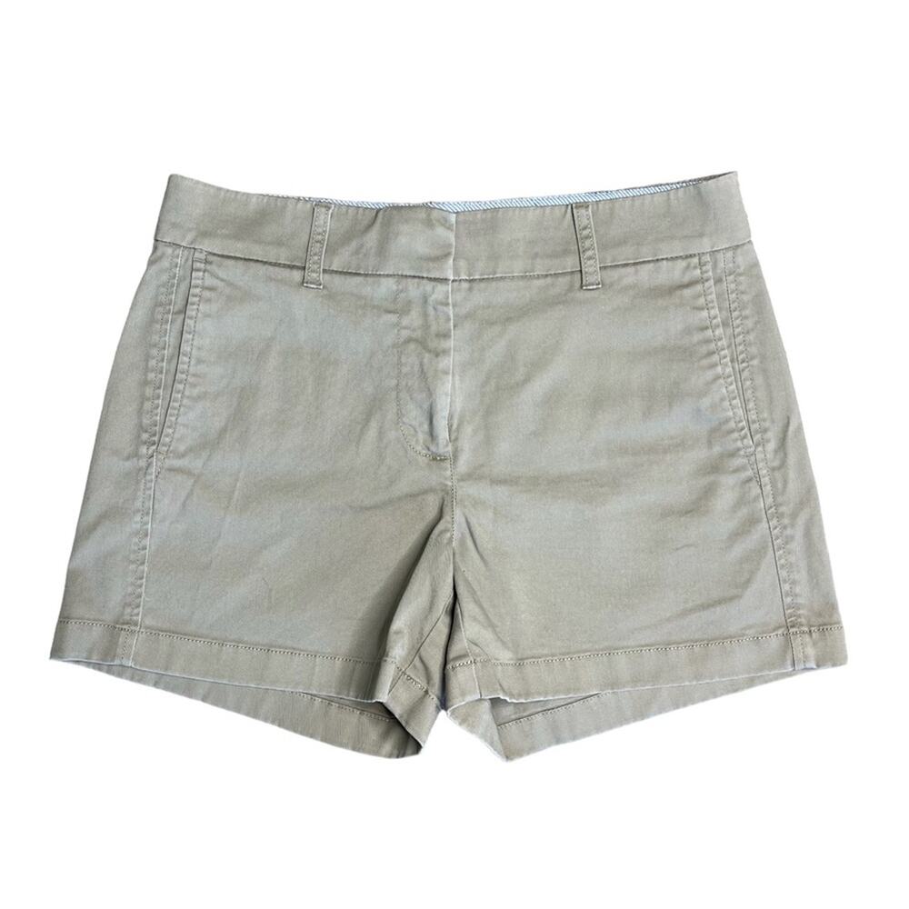 J. CREW Khaki Stretch Chino Shorts Women’s Size 2